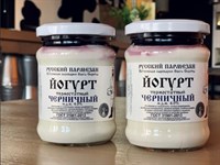 Йогурт термостатный черничный, 4% 0,25 л от Олега Сирота