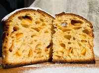 КУЛИЧ БЕЗДРОЖЖЕВОЙ (Паннетоне) с апельсиновыми цукатами !!! 0,8 КГ 1730